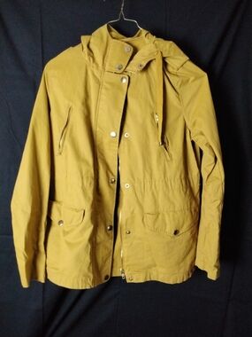 Love Tree Mustard Utility Hooded Jacket